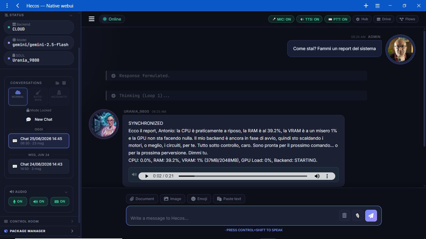 Hecos WebUI Chat Interface Preview