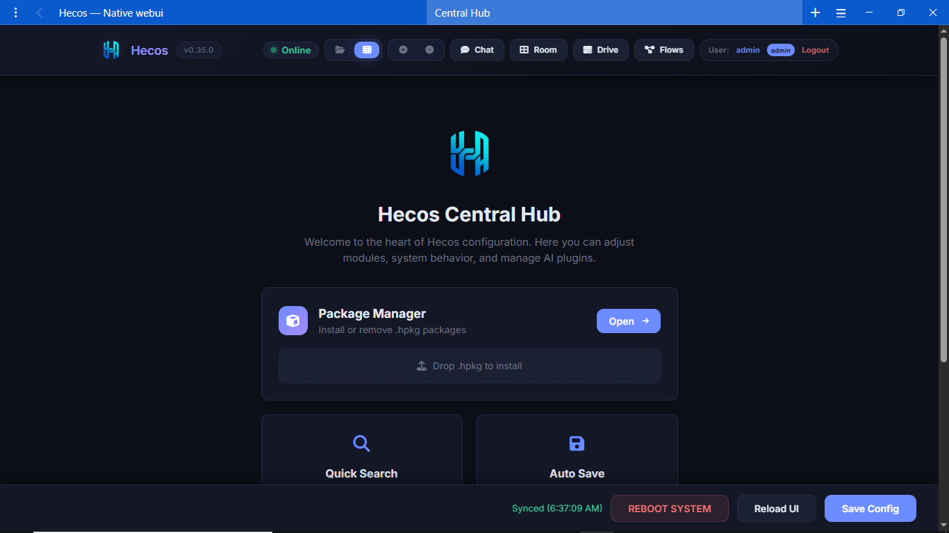 Central Hub Welcome